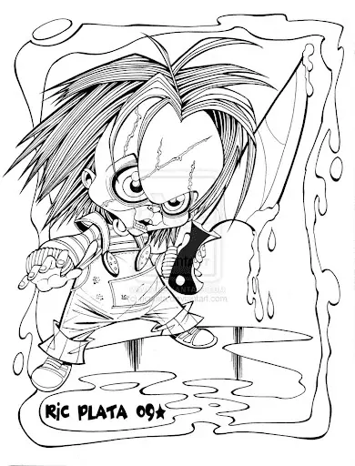 Chucky Para Colorear 35