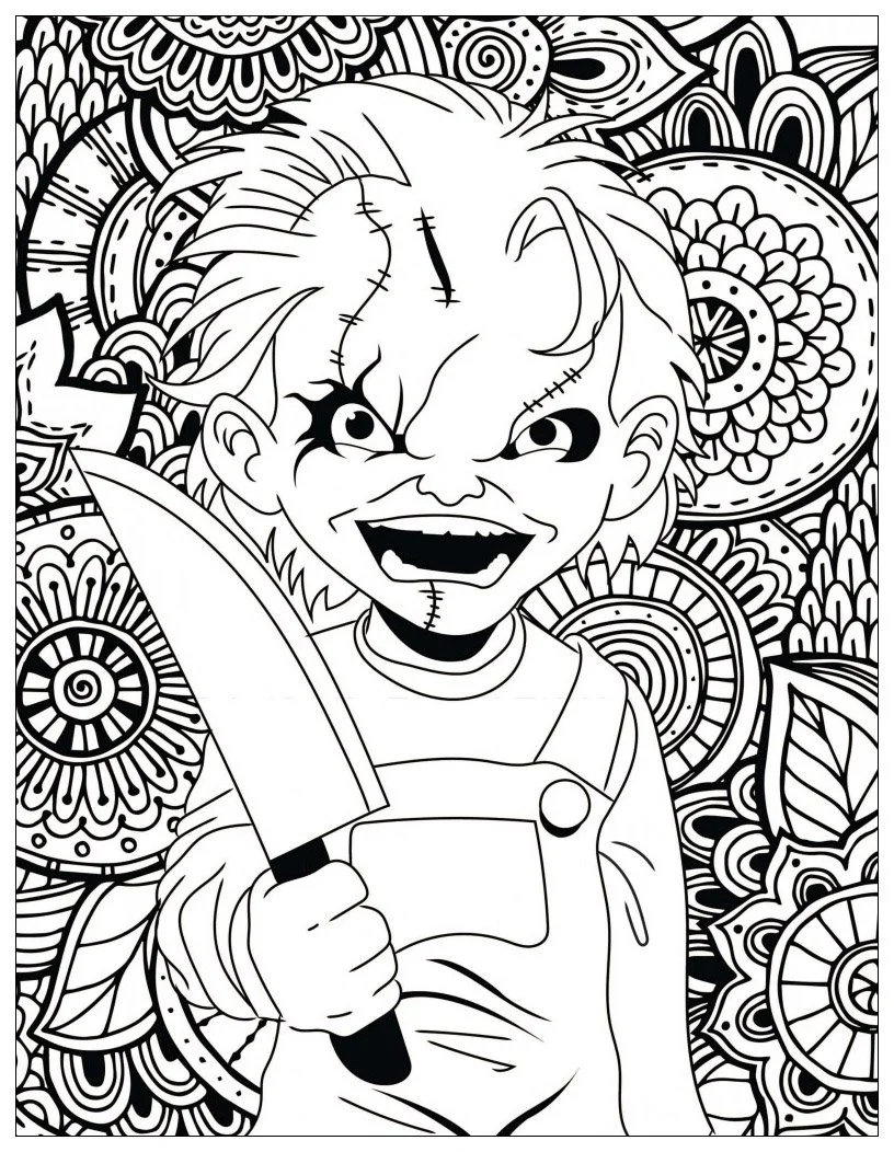 Chucky Ausmalbilder