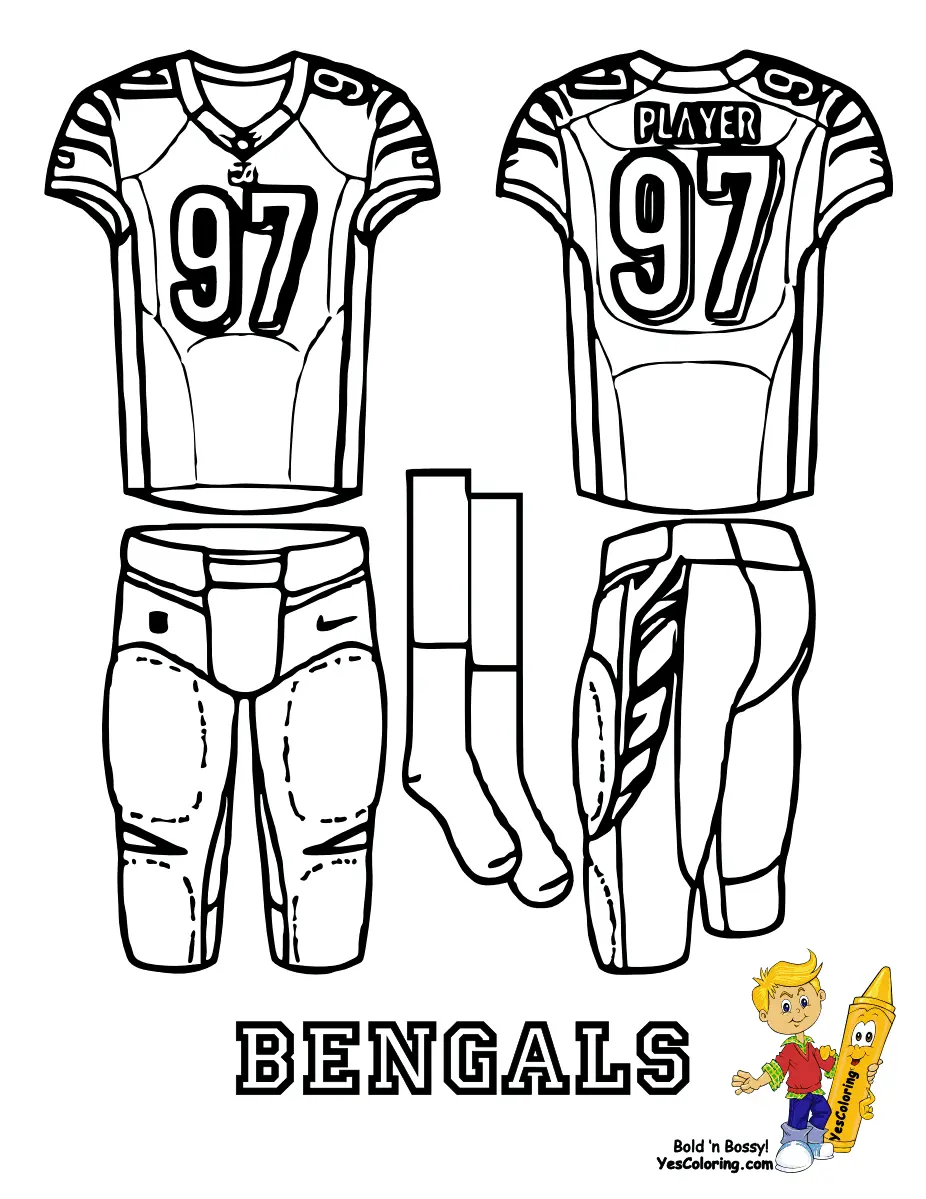 Cincinnati Bengals Coloring Pages