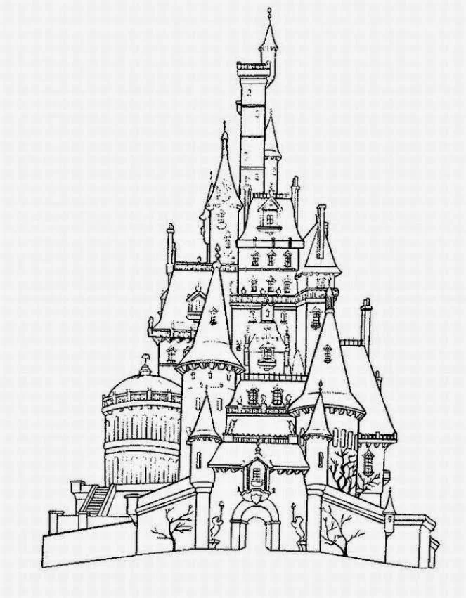 Desenhos de Castelo Da Cinderela Para Colorir 4