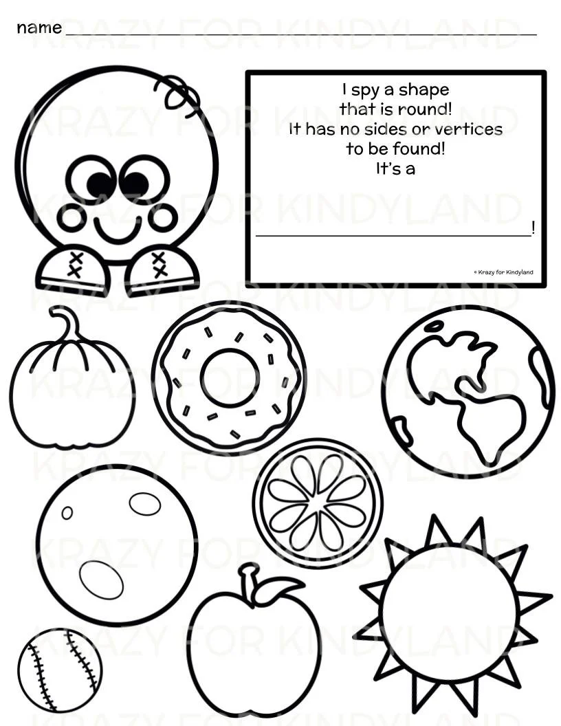 Forma de circulo Para Colorir 11