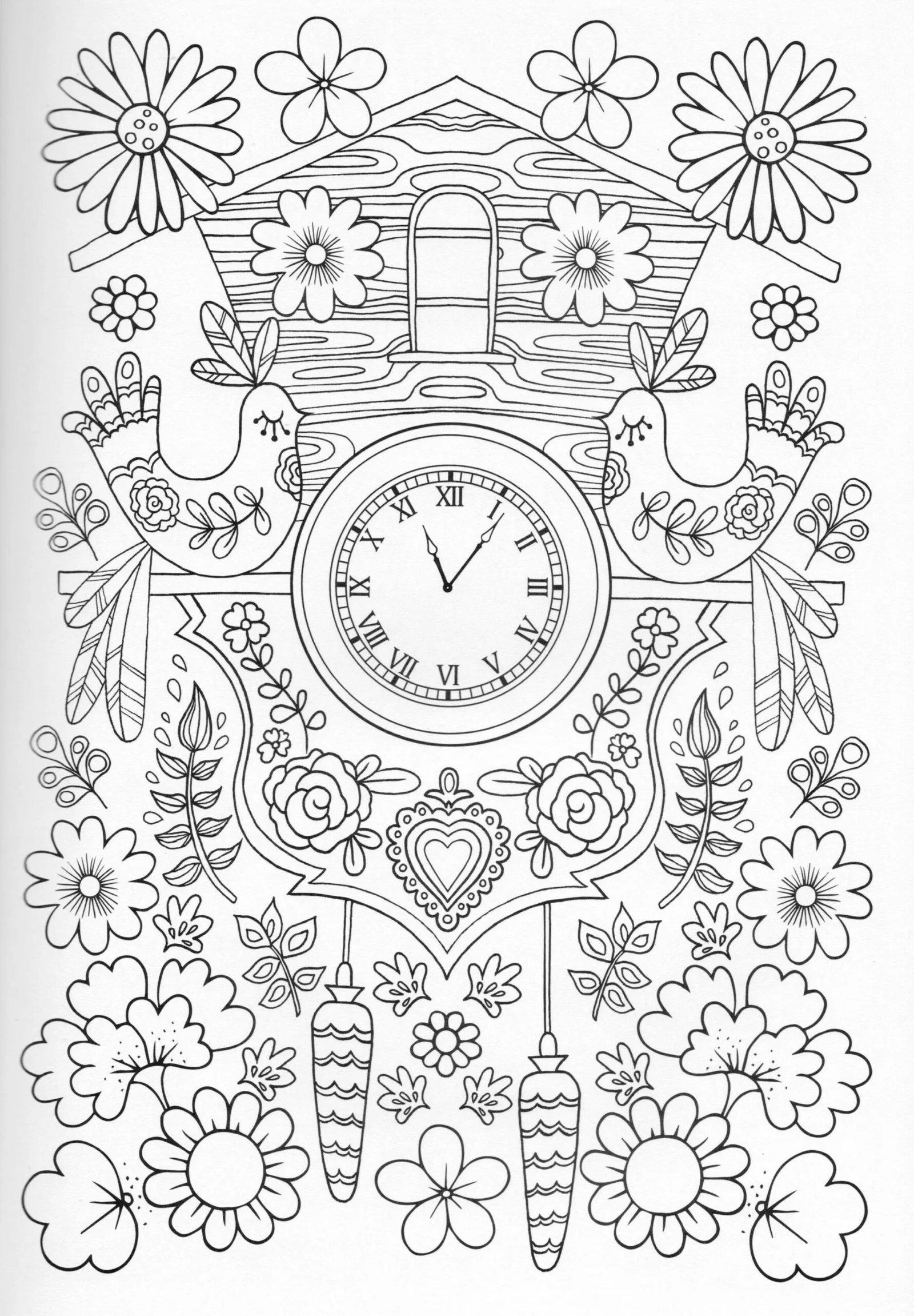 Desenhos de Relogio Para Colorir 2