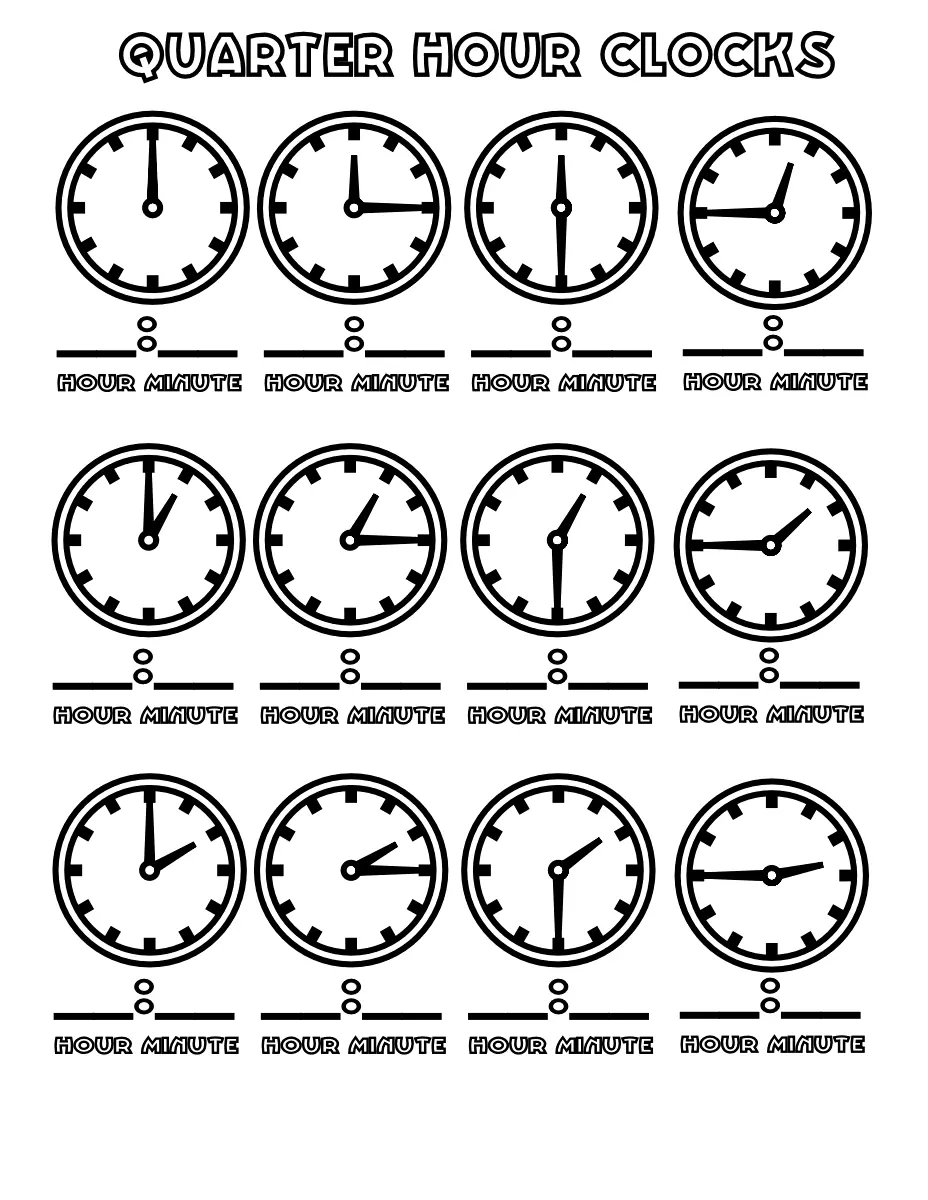 Desenhos de Relogio Para Colorir 40
