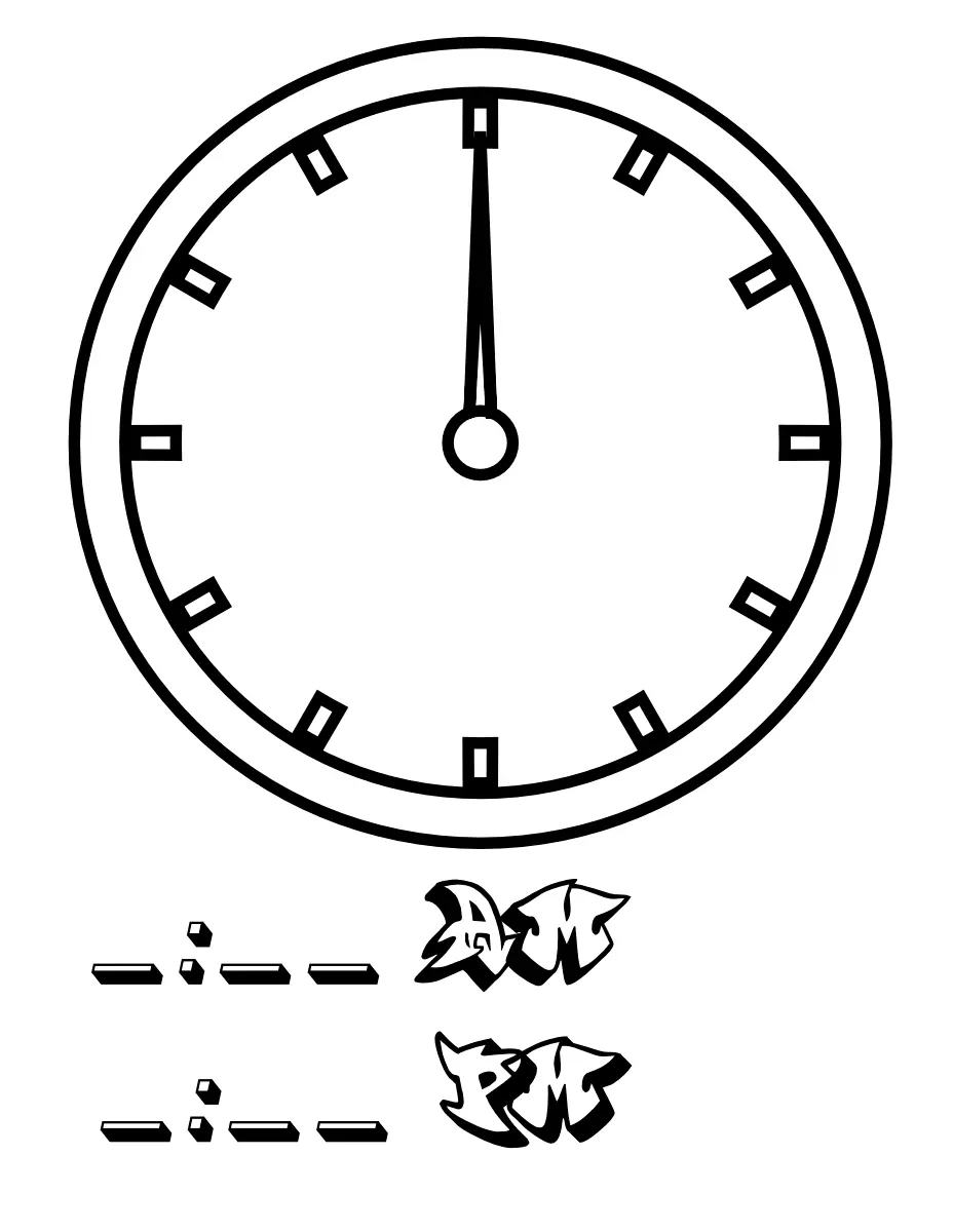 Desenhos de Relogio Para Colorir 51