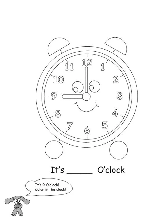 Desenhos de Relogio Para Colorir 52