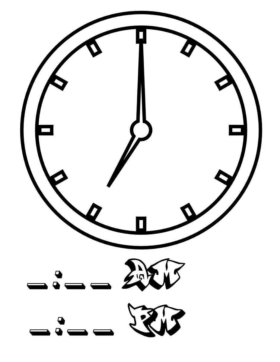 Desenhos de Relogio Para Colorir 63