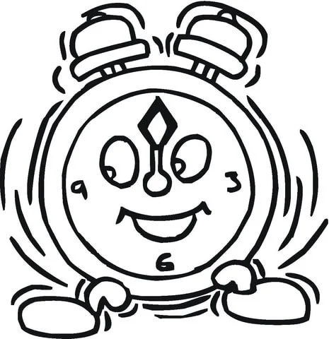 Desenhos de Relogio Para Colorir 68