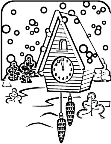 Desenhos de Relogio Para Colorir 89