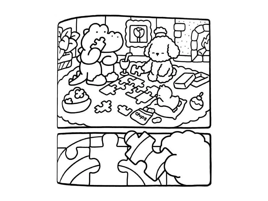 Comfy Days Coloring pages