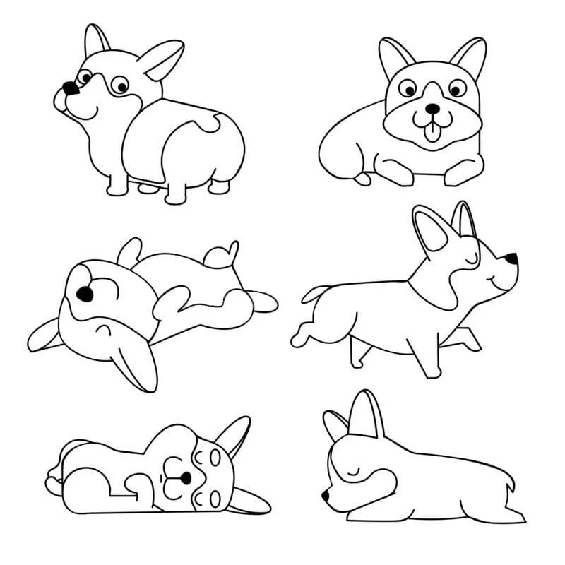 Corgi Para Colorir 3