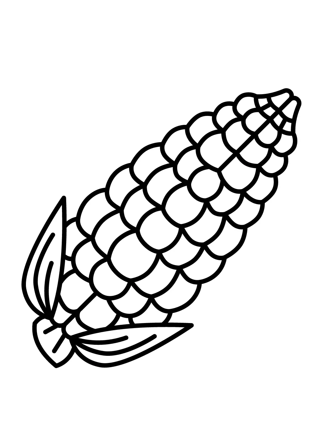 Corn Coloring Pages 7