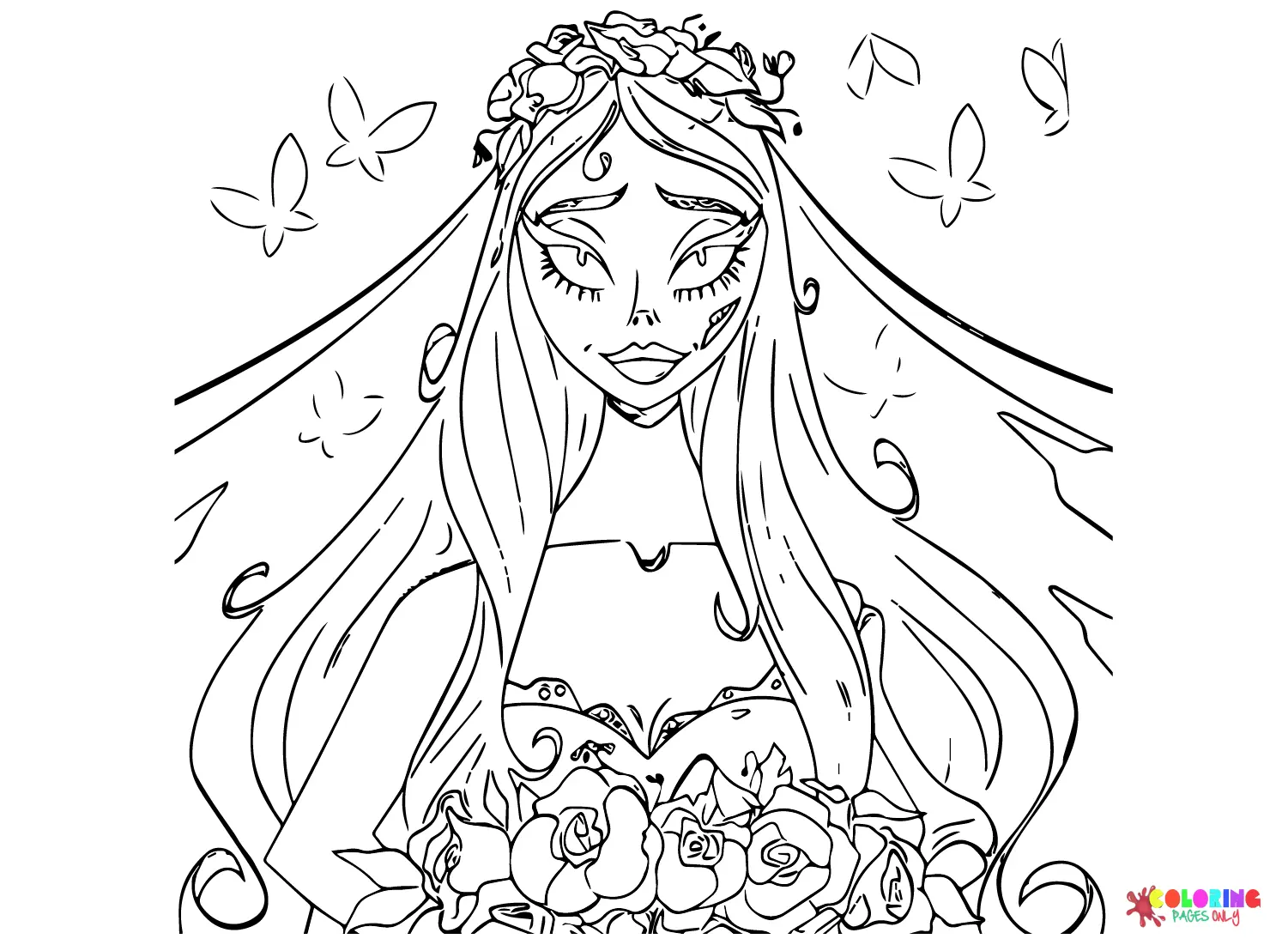 Corpse Bride Ausmalbilder 1