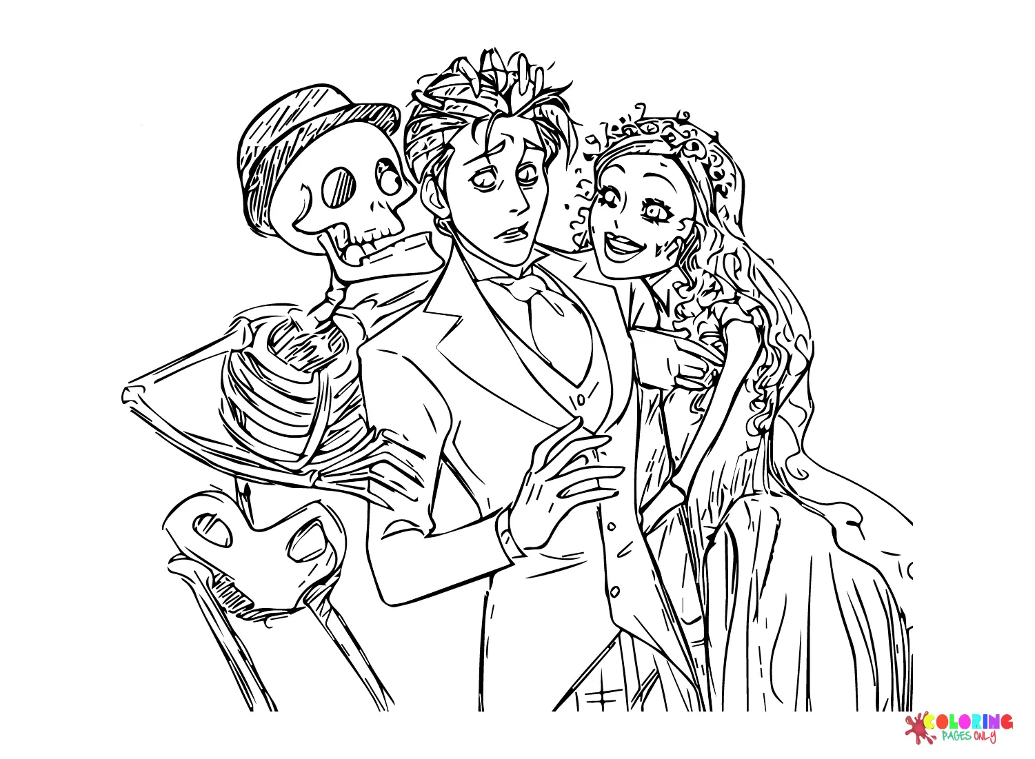 Corpse Bride Ausmalbilder 5