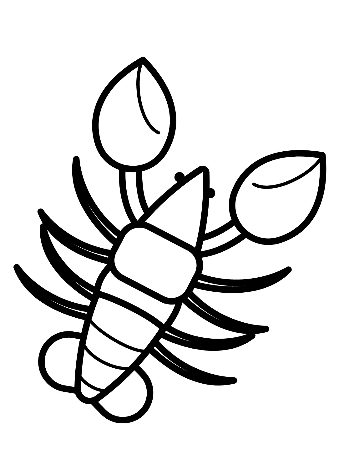 Crawfish Coloring Pages 7
