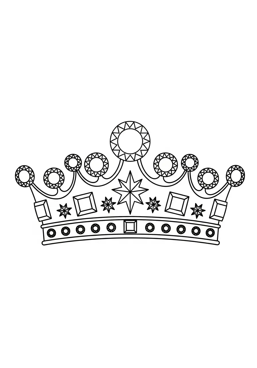Crown Coloring Pages 7