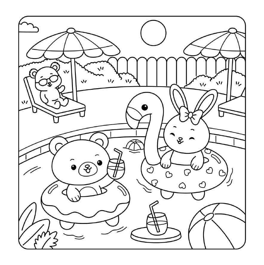 Cuddly Friends Coloring Pages 11