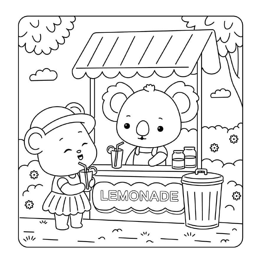 Cuddly Friends Coloring Pages 12