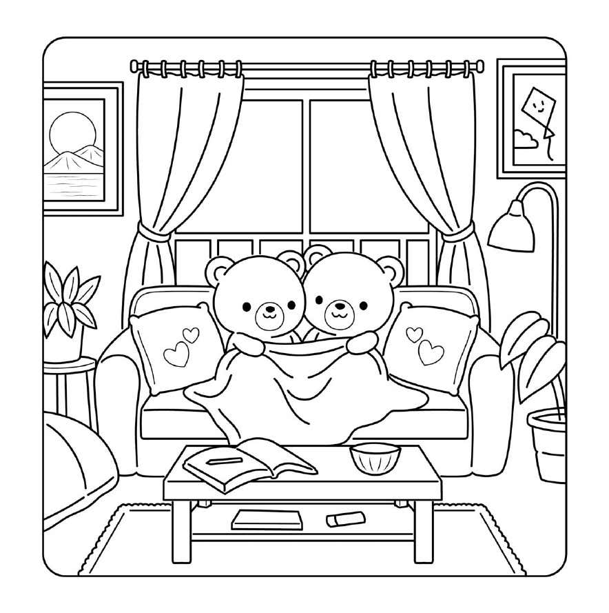 Cuddly Friends Coloring Pages 23