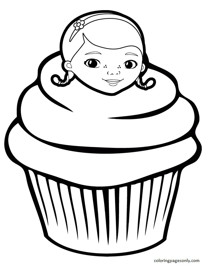 Desenhos de Cupcake Para Colorir 11