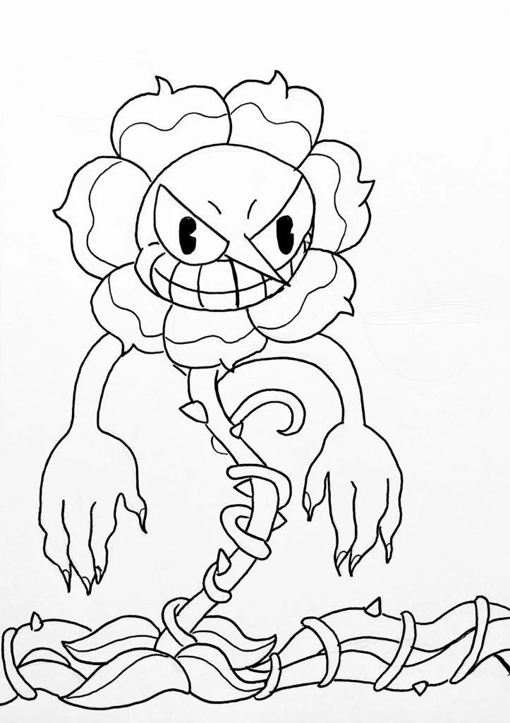 Desenhos de Cuphead Para Colorir 20