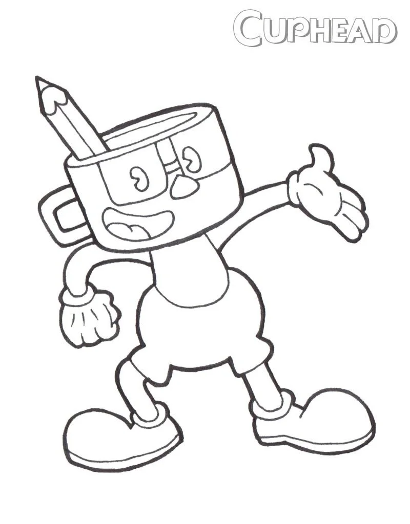 Desenhos de Cuphead Para Colorir 77