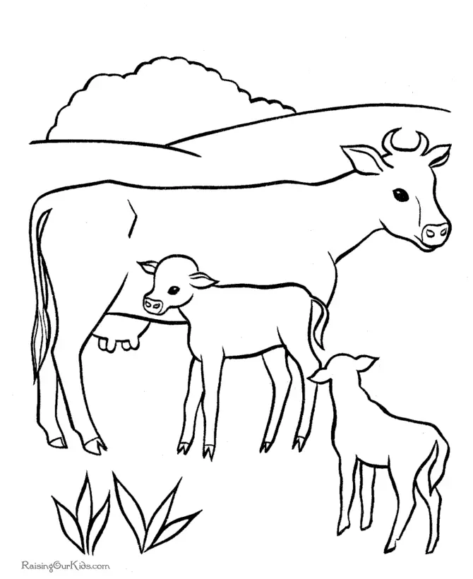 Vacas Lindas Para Colorear 10