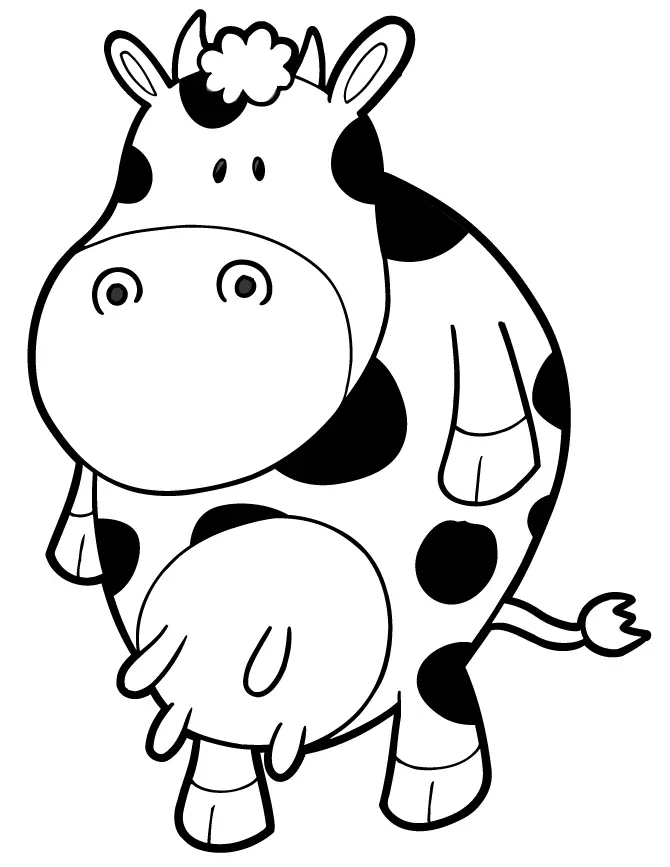 Vacas Lindas Para Colorear 18
