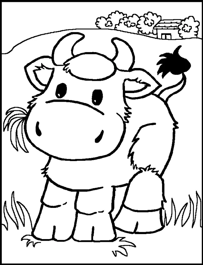 Vacas Lindas Para Colorear 5