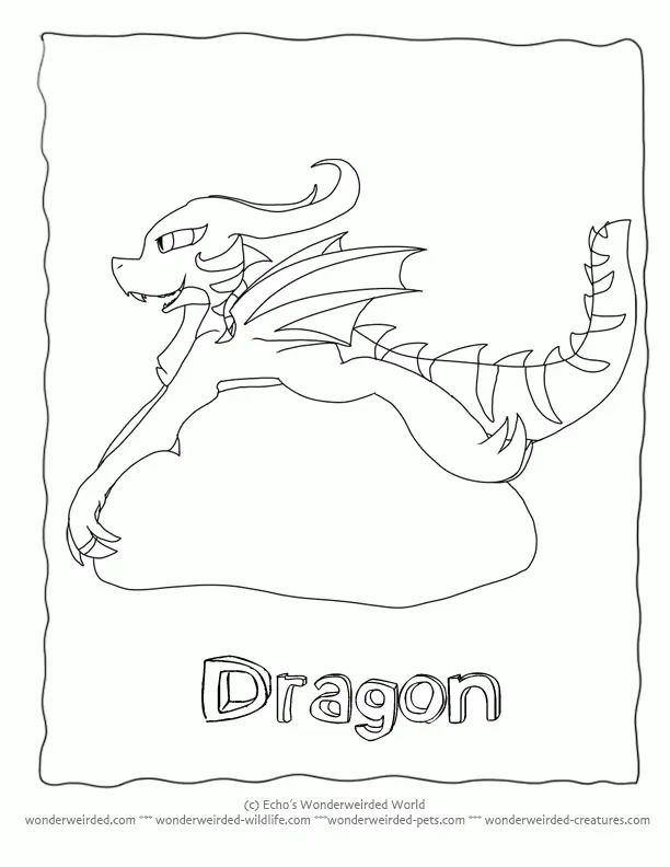 Niedliche Drachen Ausmalbilder 10
