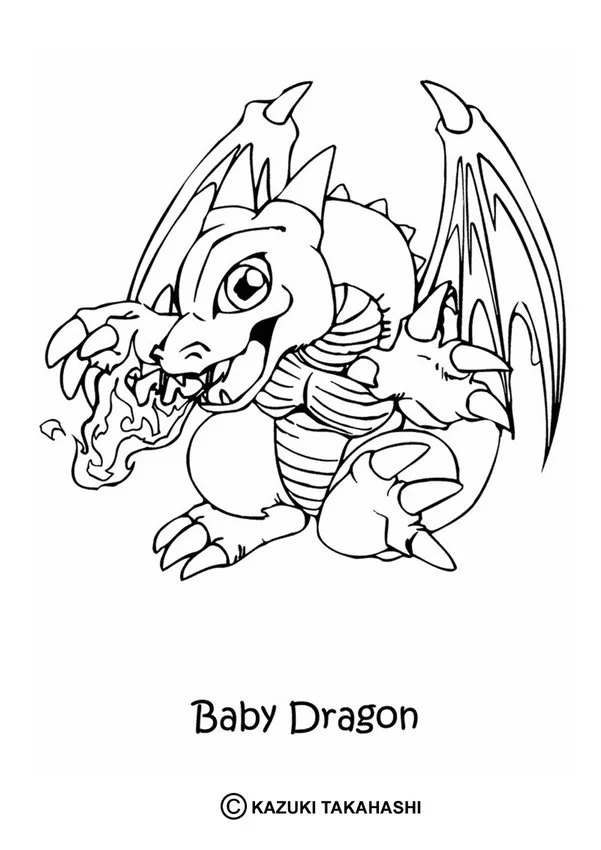 Niedliche Drachen Ausmalbilder 16