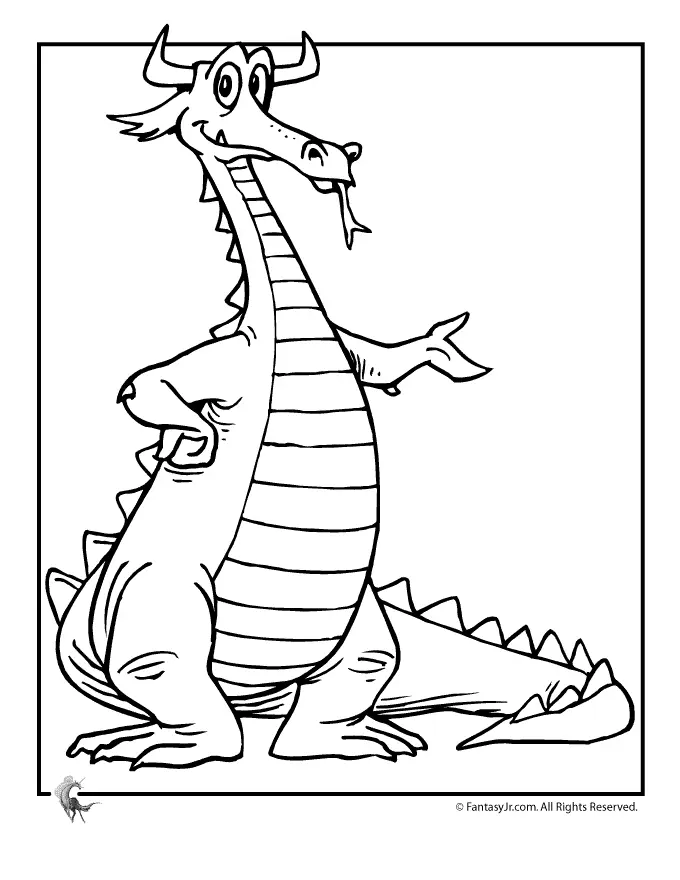 Niedliche Drachen Ausmalbilder 22