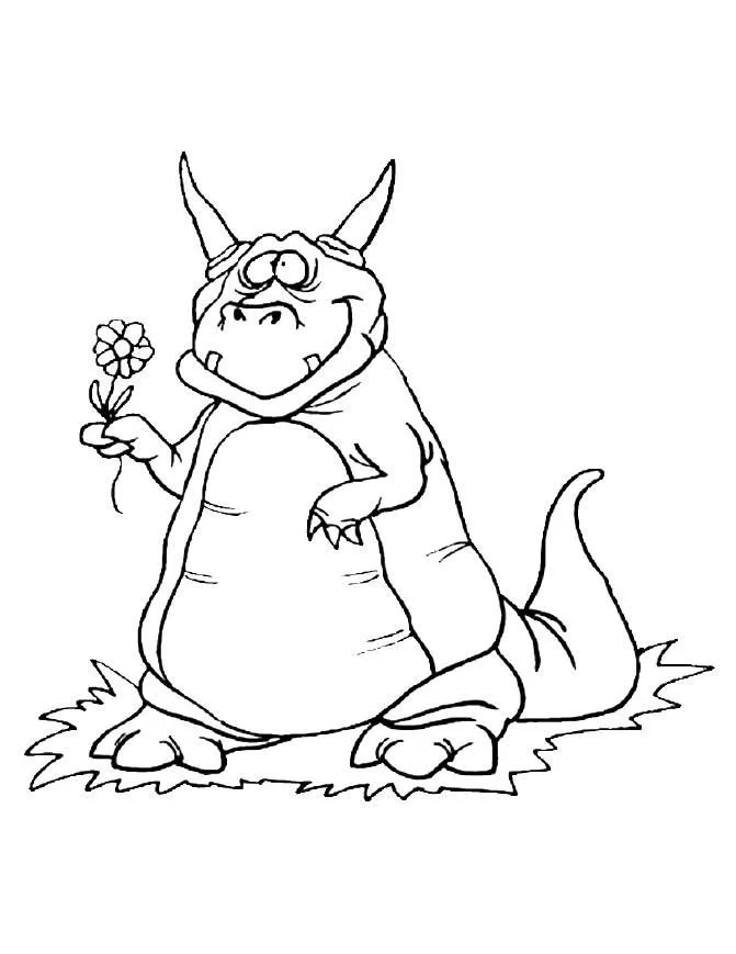 Niedliche Drachen Ausmalbilder 24