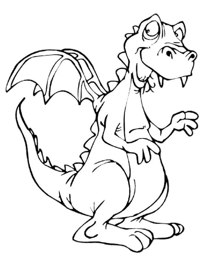 Niedliche Drachen Ausmalbilder 5