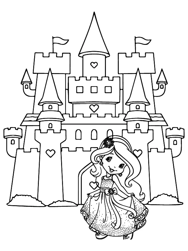 Niedliche Prinzessin Ausmalbilder