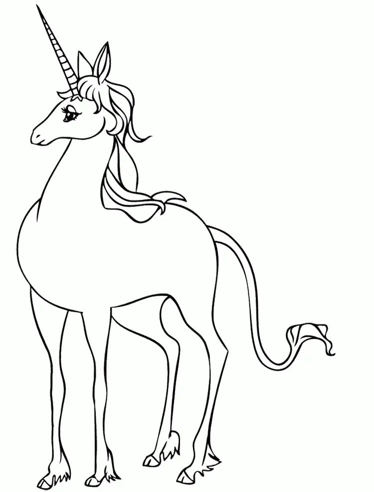 Niedliche Einhorn Ausmalbilder 12