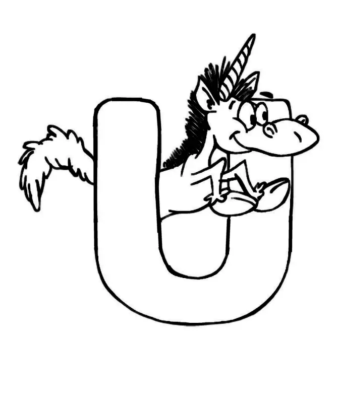 Niedliche Einhorn Ausmalbilder 14
