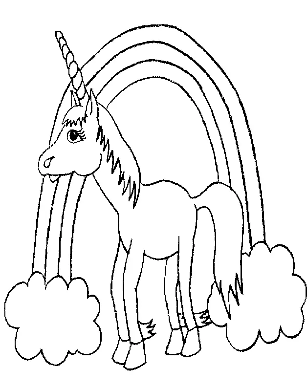 Niedliche Einhorn Ausmalbilder 17