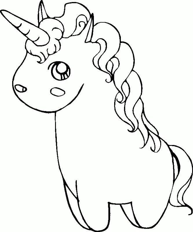 Niedliche Einhorn Ausmalbilder 23