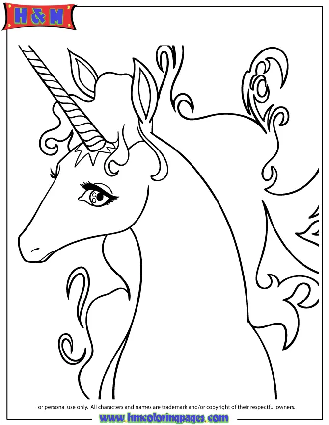 Niedliche Einhorn Ausmalbilder 6
