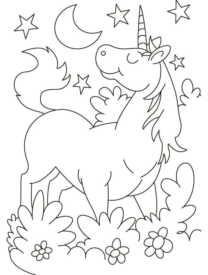 Niedliche Einhorn Ausmalbilder 8