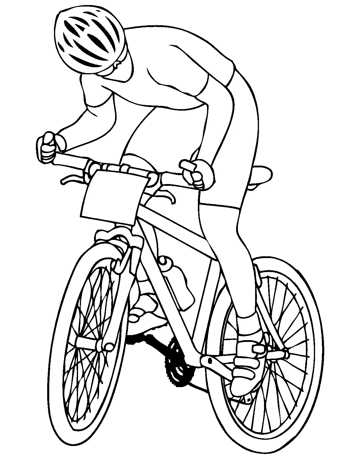 Cycling Coloring Pages 10