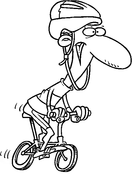 Cycling Coloring Pages 18