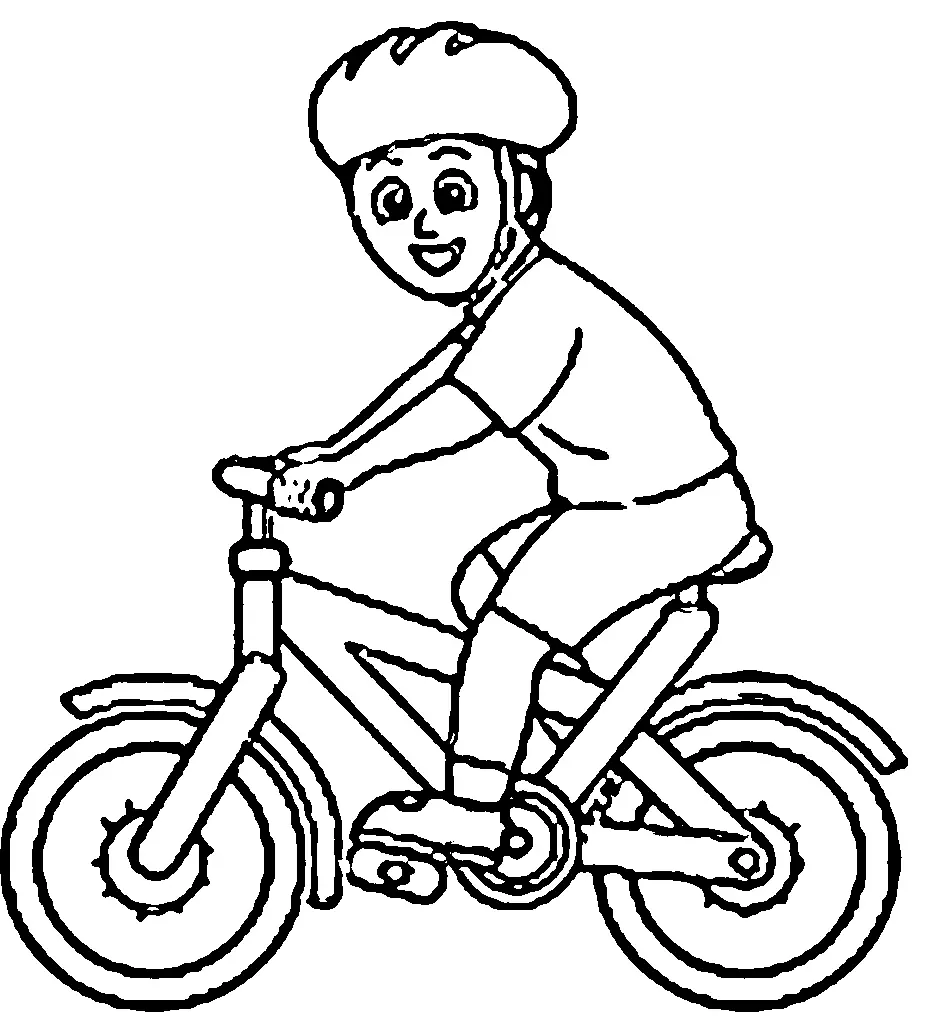 Cycling Coloring Pages 2