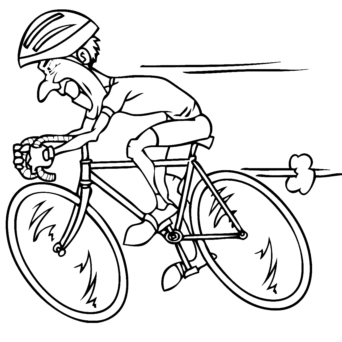 Cycling Coloring Pages