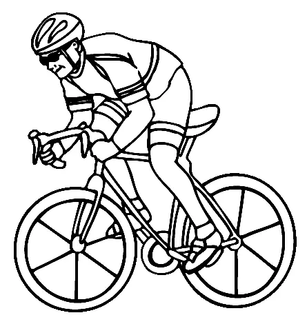 Cycling Coloring Pages 5