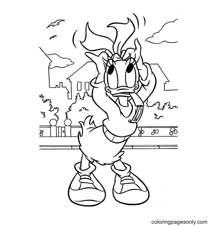 Daisy Duck Coloring Pages