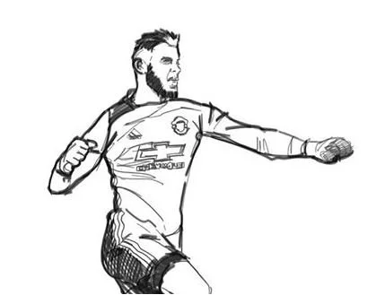 David de Gea Ausmalbilder 2