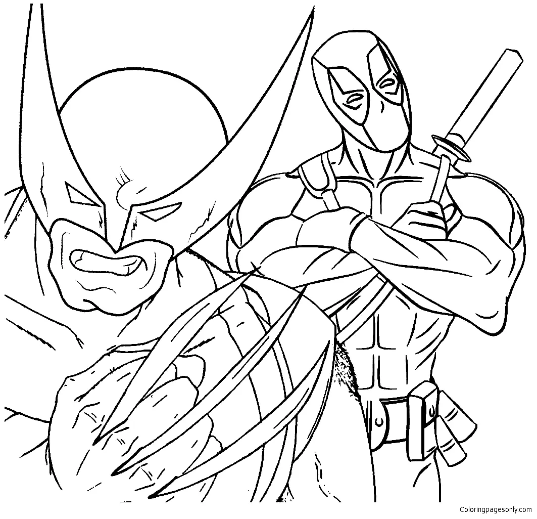 Deadpool Ausmalbilder 11