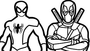 Deadpool Ausmalbilder 9