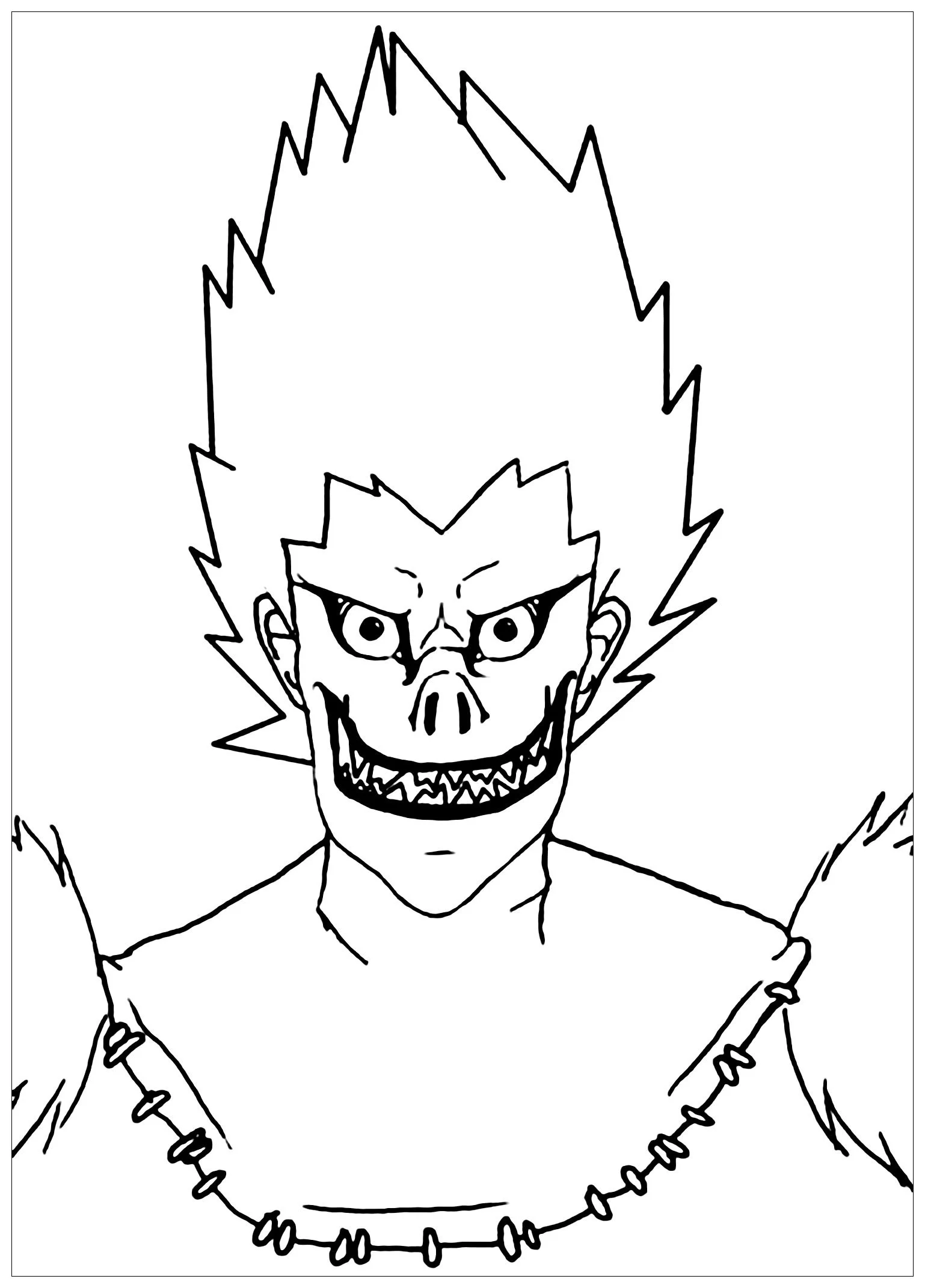 Desenhos de Death Note Para Colorir 13